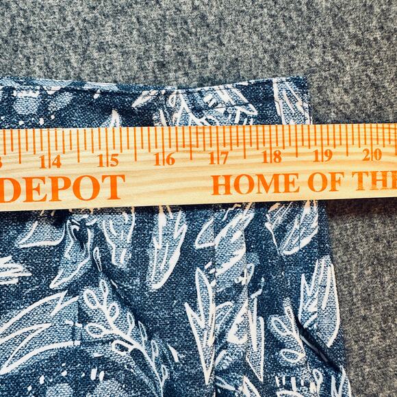 RipSkirt Hawaii Navy White Floral Wrap Skirt Women Sz‎ XL Knee Length 3 EUC - Picture 4 of 8